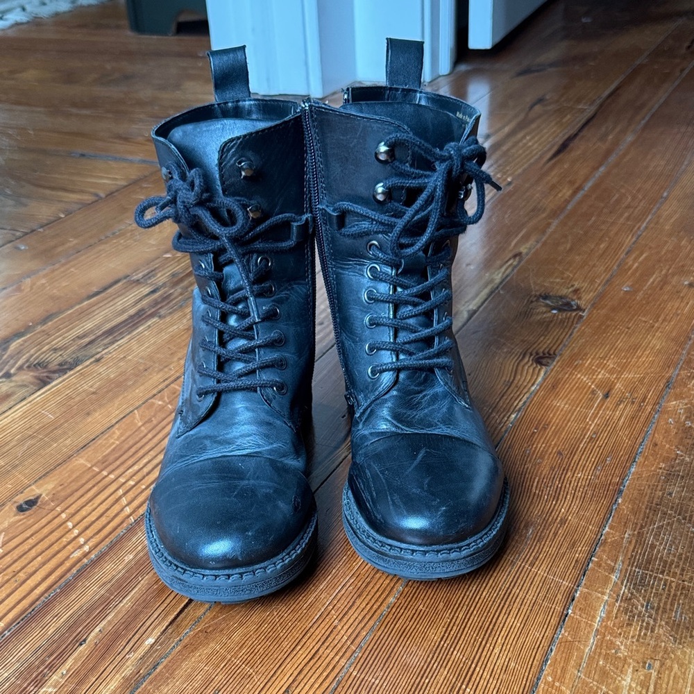 Aldo Black Combat & Moto Boots